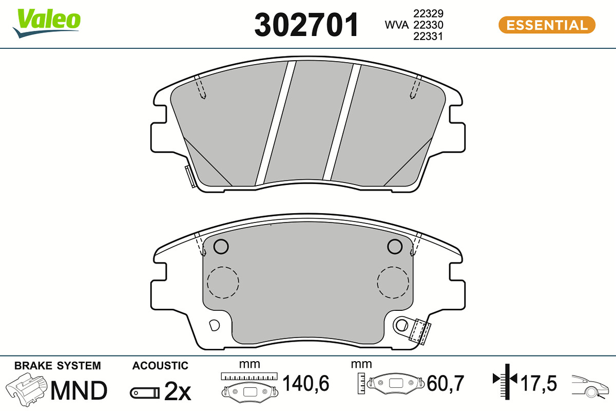 BRAKE PADS FIRST HYUNDAI TUCSON TL FR